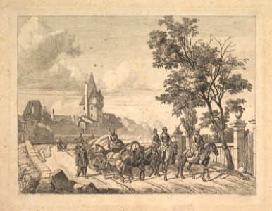 The Cossacks Escorting the Baggage Wagon MET DP824254