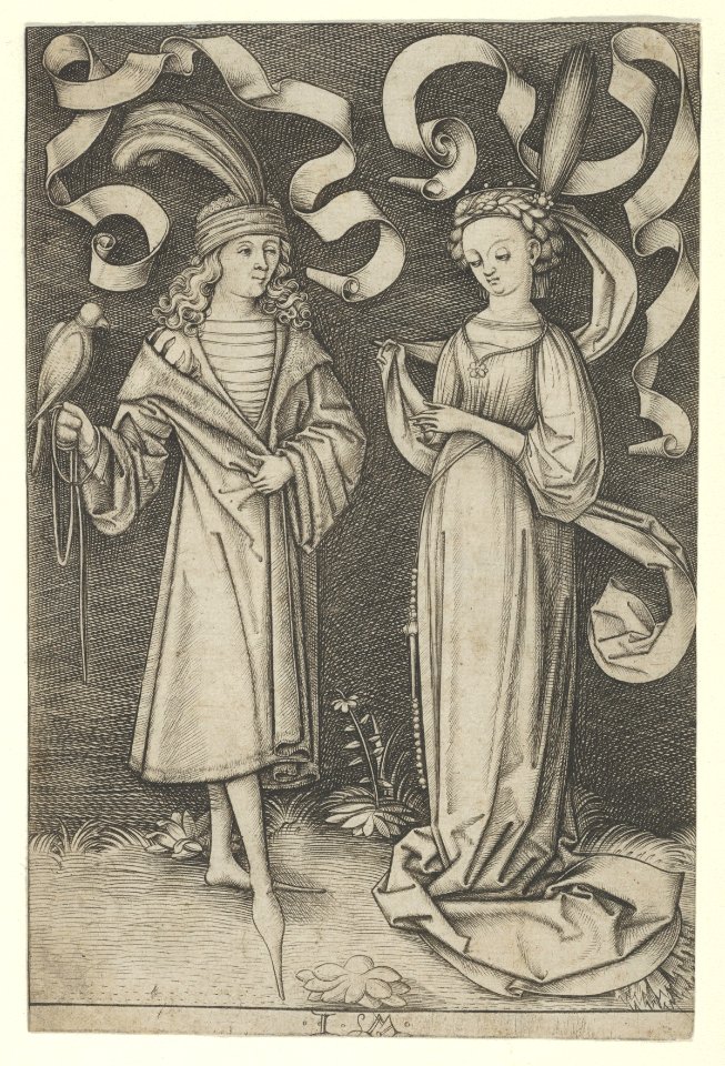 The Falconer and the Lady, from the series Scenes of Daily Life MET DP841585