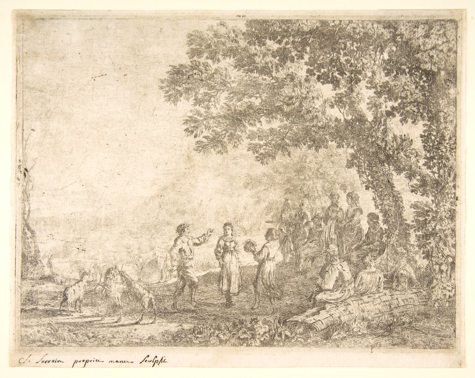 The Country Dance (Large Plate) MET DP816348