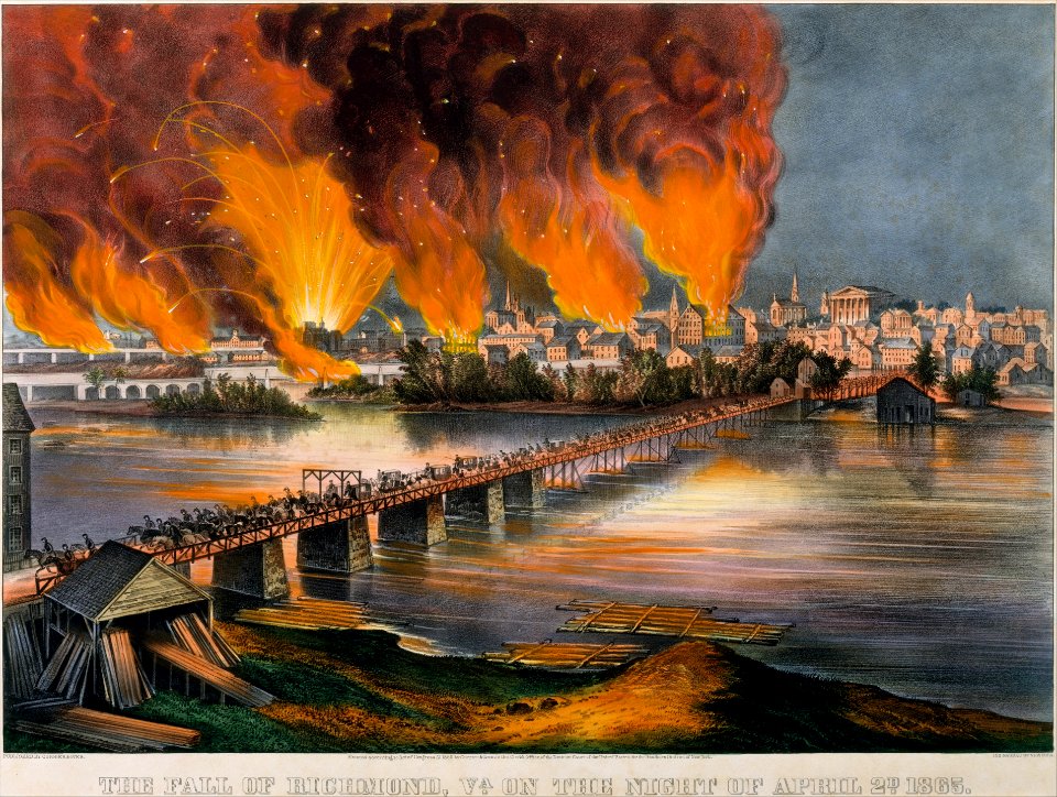 The Fall of Richmond, Virginia on the Night of April 2nd, 1865 MET DT9288