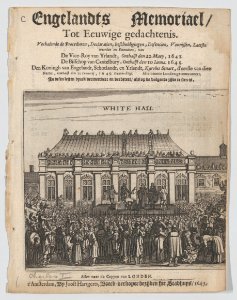 The Execution of King Charles I (Title page- Engelandts Memoriael) MET DP873604