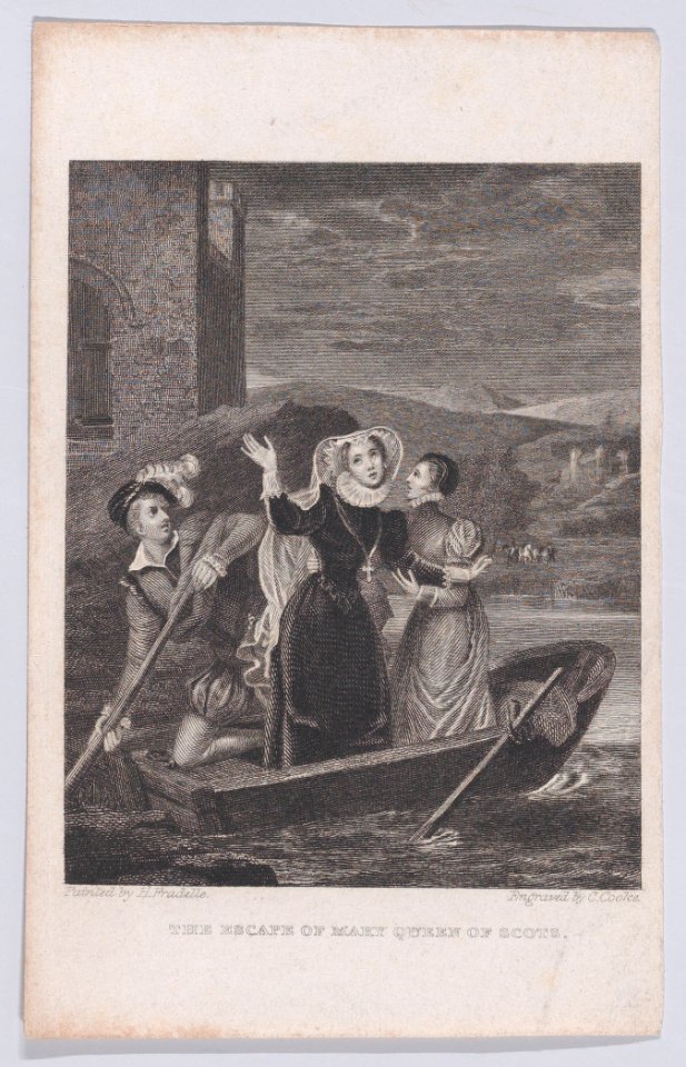 The escape of Mary, Queen of Scots from Loch Leven Castle Met DP890129