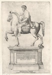 The Equestrian Statue of Marcus Aurelius on the Capitol MET DP874177