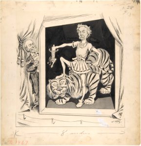 The Extermination of Tammany with a Straight Republican Ticket. Platt's "Living Picture" – An Awful Fake(illustration for "Puck," June 27, 1894) MET DP808902