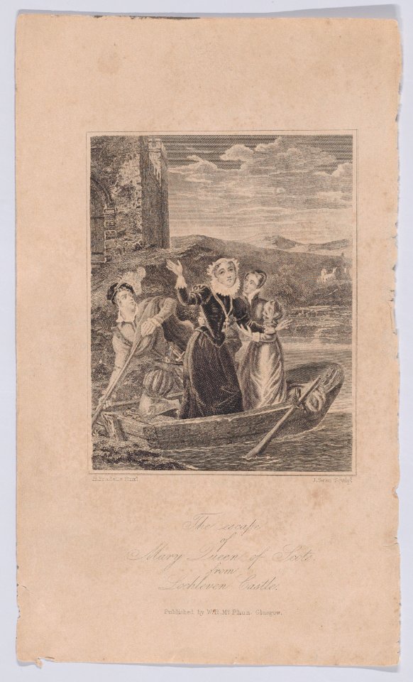 The escape of Mary, Queen of Scots from Loch Leven Castle Met DP890131