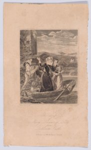 The escape of Mary, Queen of Scots from Loch Leven Castle Met DP890131