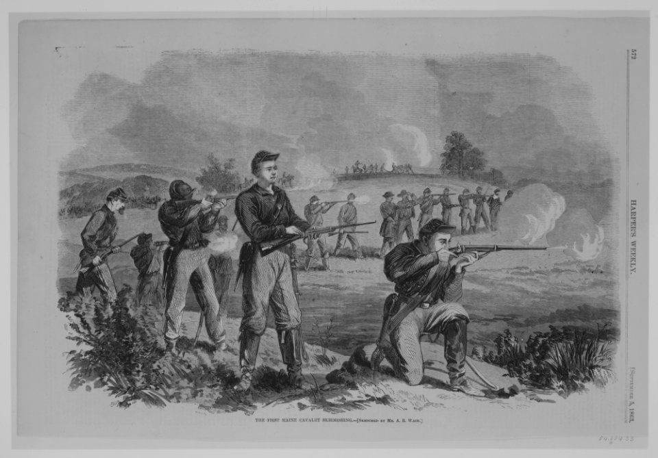 The First Maine Cavalry Skirmishing MET MM85807