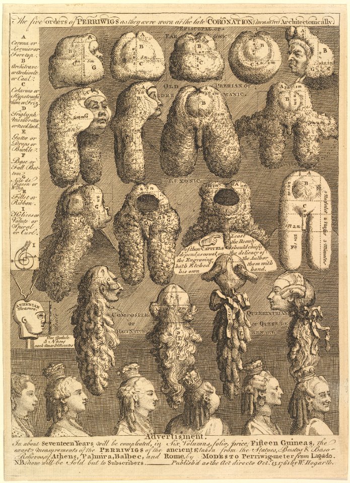 The Five Orders of Periwigs MET DP825179
