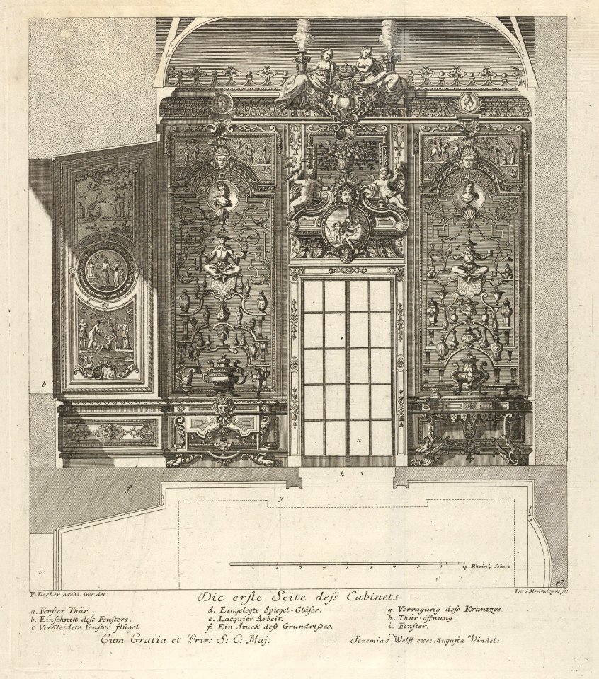 The First Wall of the Porcelain Room, from- 'Fürstlicher Baumeister Oder- Architectura civilis' MET DP830839