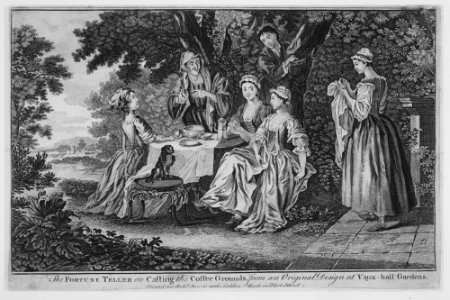 The Fortune Teller on Casting the Coffee Grounds, from an Original Design at Vaux-hall Gardens MET MM91785