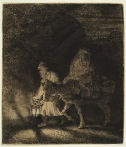 The Flight into Egypt- a Night Piece MET DP814765