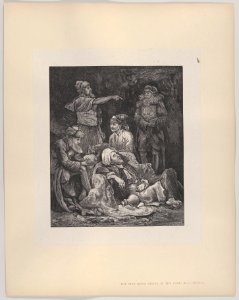 The Five Kings Hiding in the Cave (Dalziels' Bible Gallery) MET DP835890