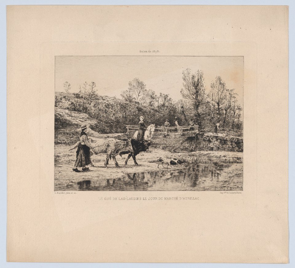 The Ford of Las-Laudies on the Day of the Aurillac Market MET DP874112