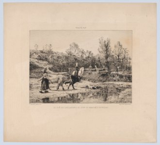 The Ford of Las-Laudies on the Day of the Aurillac Market MET DP874112