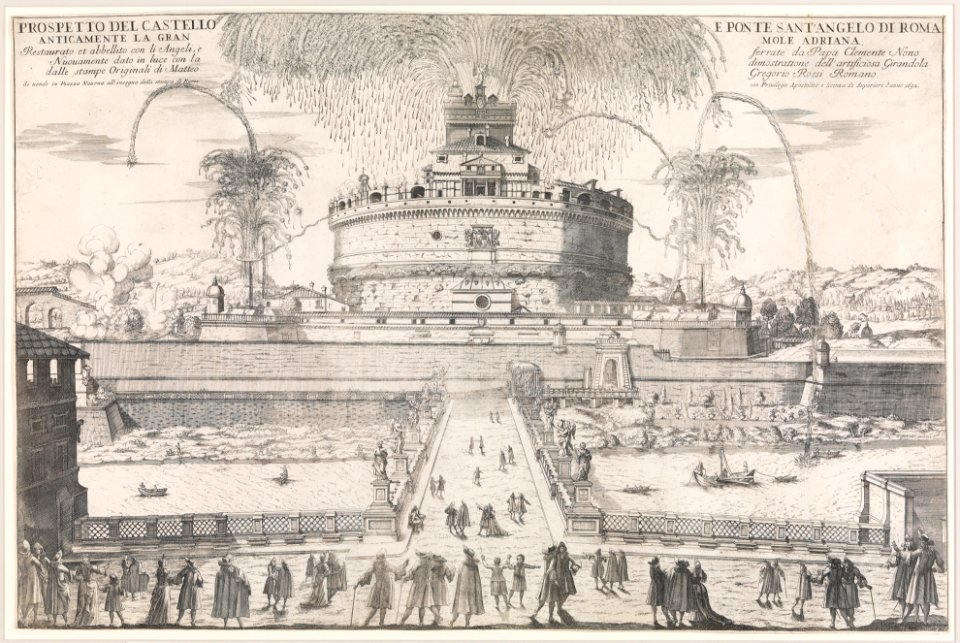 The Girandola at the Castel Sant'Angelo, Rome, 1692 MET DP273753