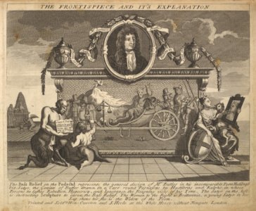 The Frontispiece and Its Explanation (Plate 1- Illustrations to Samuel Butler's Hudibras) MET DP825440