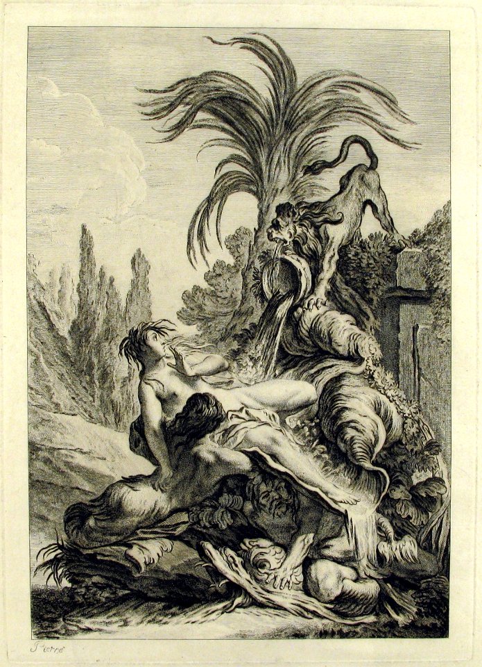 The Frightened Naïad (Une naïade échevelée recule d'efroi à la vue d'un lion) MET 2001.170