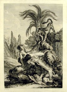 The Frightened Naïad (Une naïade échevelée recule d'efroi à la vue d'un lion) MET 2001.170