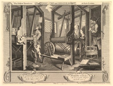 The Fellow 'Prentices at their Looms- Industry and Idleness, plate 1 MET DP824992
