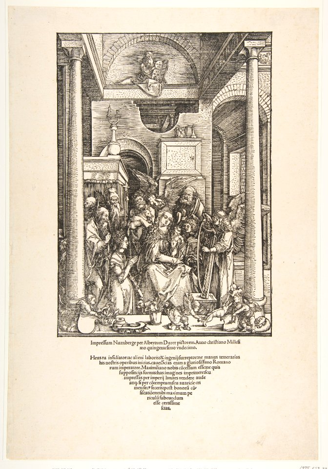 The Glorification of the Virgin, from The Life of the Virgin, Latin Edition, 1511 MET DP816295