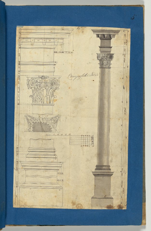 The General Proportions of the Composite Order, in Chippendale Drawings, Vol. I MET DP-14278-005