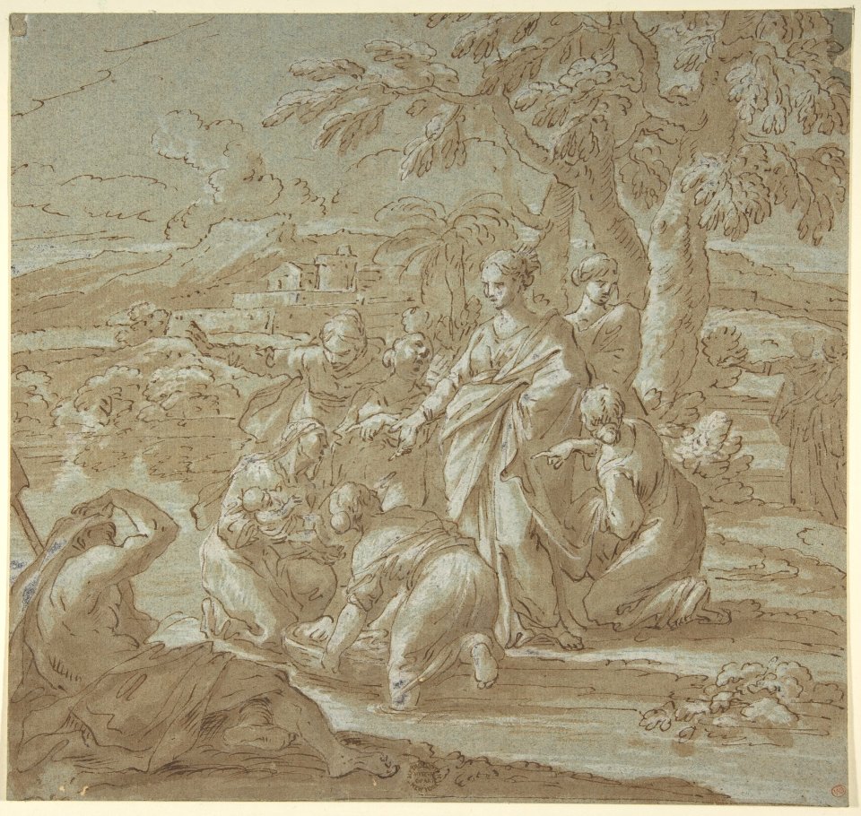 The Finding of Moses, Luigi Garzi, between 1638 and 1721