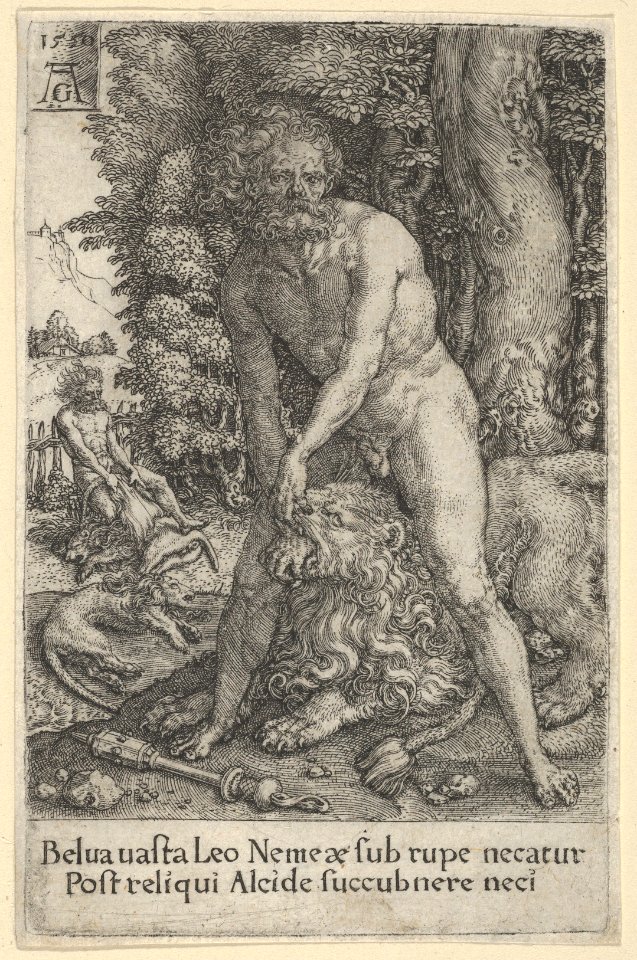 The Fight with the Nemean Lion, from The Labors of Hercules MET DP836684