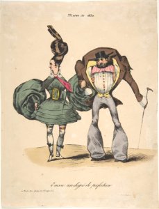 The Fashions of 1830- A Further Degree of Perfection (Encore un dégré de perfection- Modes de 1830) MET DP808243