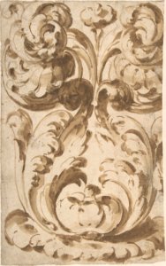 Symmetrical Design of Upward Growing Acanthus Scrolls MET DP802609