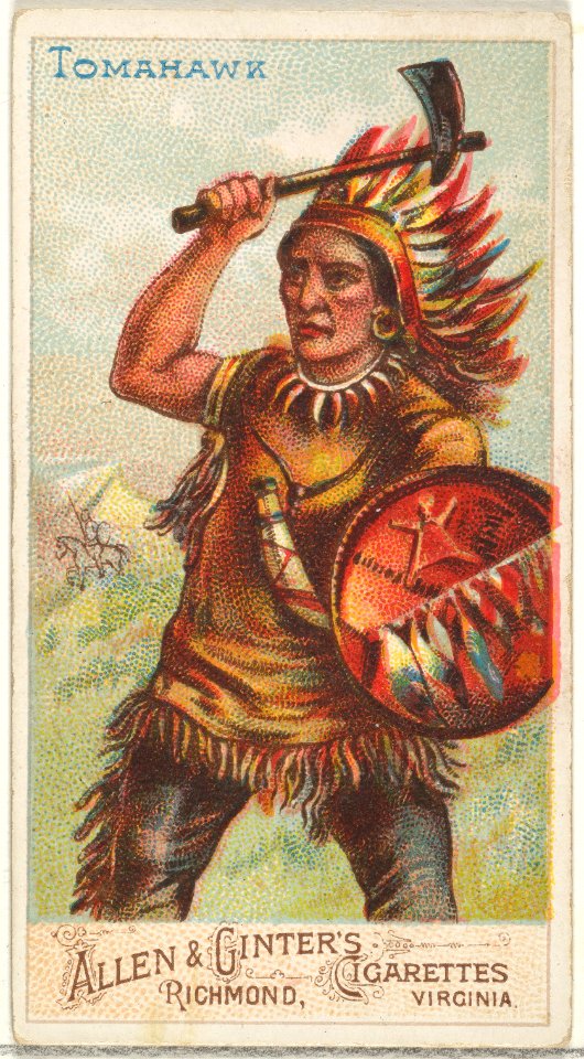Tomahawk, from the Arms of All Nations series (N3) for Allen & Ginter Cigarettes Brands MET DP828689