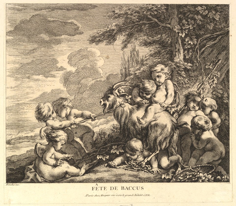 The Feast Of Bacchus MET DP825504 - Free Stock Illustrations | Creazilla