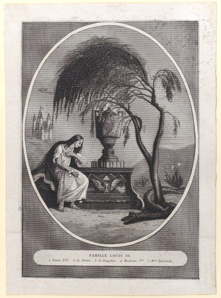 Tomb of Louis XVI and his family, with hidden silhouettes Met DP886286