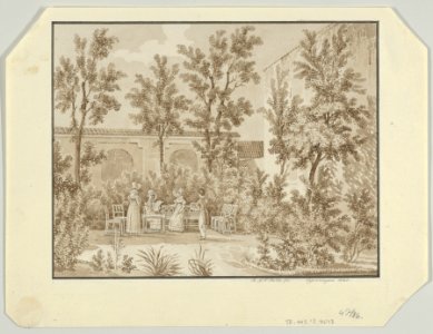 The Garden behind Schimmelmann's Mansion on Bredgade, Copenhagen MET DP838083