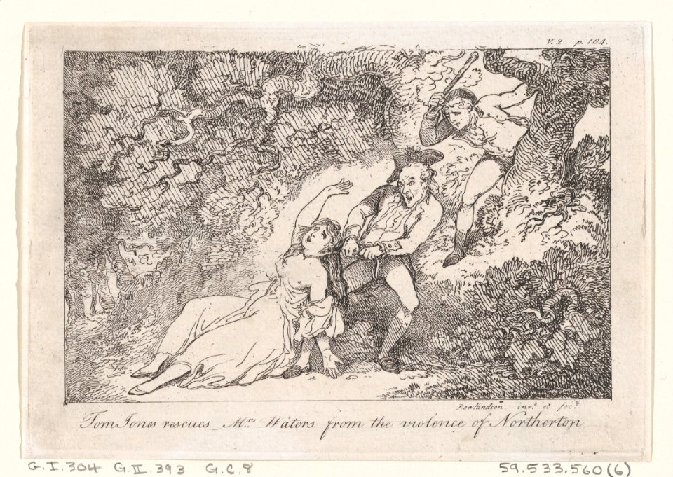 Tom Jones Rescues Mrs Waters from the Violence of Northerton, from "The History of Tom Jones, a Foundling" by Henry Fielding MET DP872042