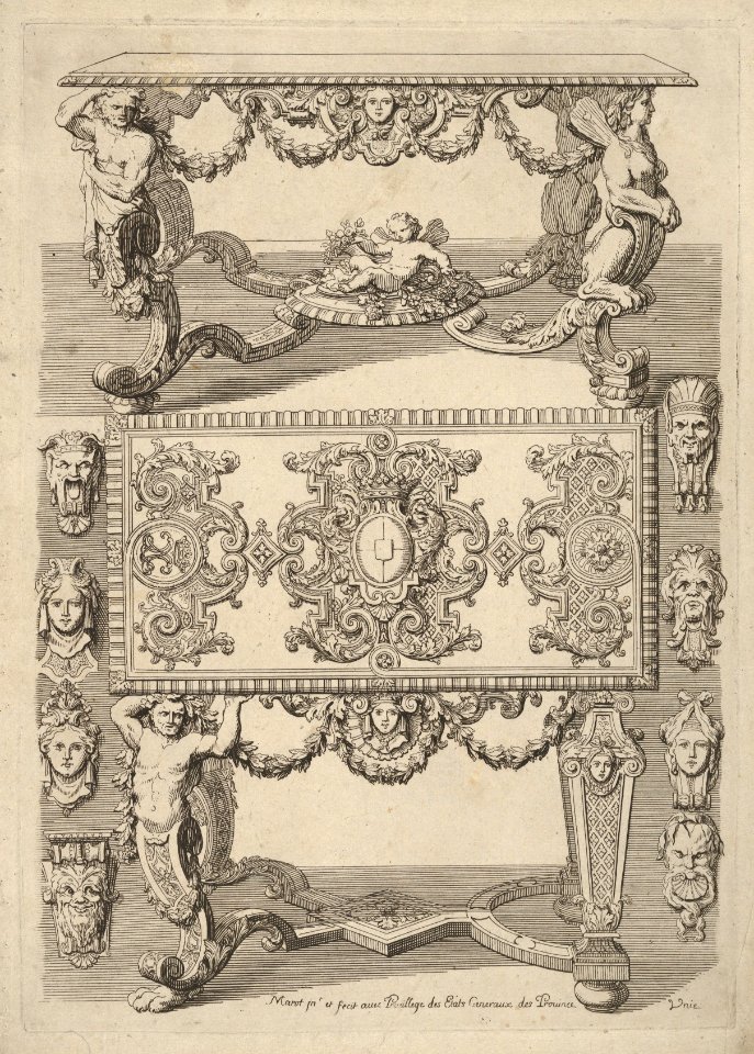 Table Designs, from 'Nouveaux Liure d'Orfevrerie' MET DP830828