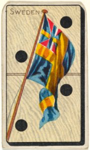 Sweden, from the National Flag on Domino series (T177) issued by Kinney Brothers to promote Sweet Caporal Cigarettes MET DP842643