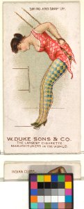 Swing and Snap Up, from the Gymnastic Exercises series (N77) for Duke brand cigarettes MET DP827444