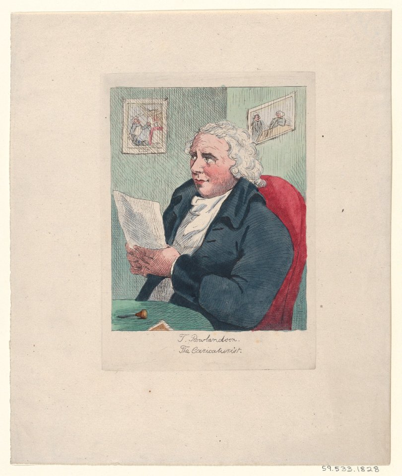 T. Rowlandson. The Caricaturist MET DP873985