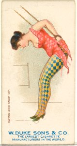 Swing and Snap Up, from the Gymnastic Exercises series (N77) for Duke brand cigarettes MET DP827443