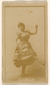 Topsey Venn, from the Actresses series (N245) issued by Kinney Brothers to promote Sweet Caporal Cigarettes MET DP859770