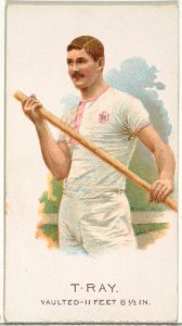 T. Ray, Pole Vaulter, from World's Champions, Series 2 (N29) for Allen & Ginter Cigarettes MET DP838253