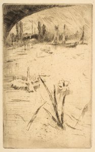 Swan and Iris (Sketch after Cecil Lawson's "Swan and Iris") MET DP815444