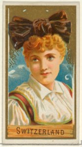 Switzerland, from the Types of All Nations series (N24) for Allen & Ginter Cigarettes MET DP836465