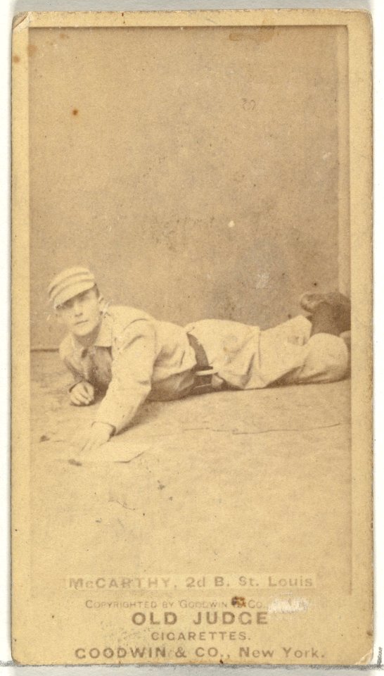 Tommy McCarthy, Center Field, St. Louis Browns, from the Old Judge series (N172) for Old Judge Cigarettes MET DP846078