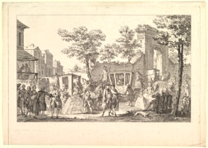 Tableau des portraits a la Mode (Plate of Fashion Portraits) MET DP829002