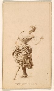 Topsey Venn, from the Actresses series (N245) issued by Kinney Brothers to promote Sweet Caporal Cigarettes MET DP859769