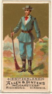 Switzerland, from the Natives in Costume series (N16) for Allen & Ginter Cigarettes Brands MET DP834853