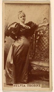 Sylvia Thorne, from the Actresses series (N245) issued by Kinney Brothers to promote Sweet Caporal Cigarettes MET DP859719