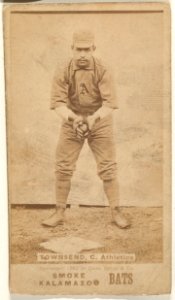 Townsend, Catcher, Athletics, from the Kalamazoo Bats series (N690) issued by Chas. Gross & Co. to promote Kalamazoo Bats MET DPB870018
