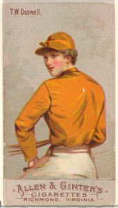 T.W. Doswell, from the Racing Colors of the World series (N22b) for Allen & Ginter Cigarettes MET DP835219